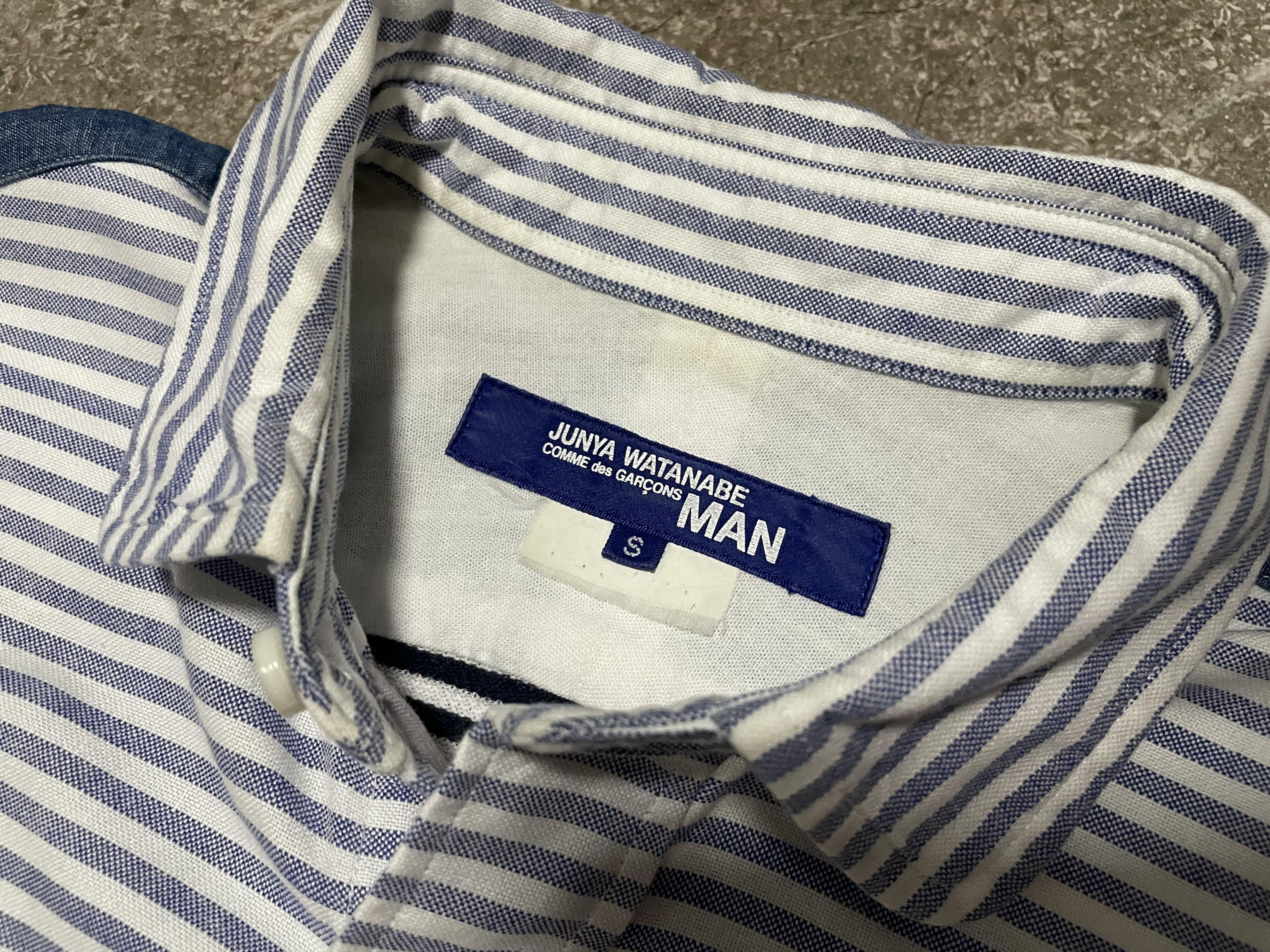 Junya Watanabe Junya Watanabe Man - CDG - Stripe Polo Button Up - AD2010 Size US S / EU 44-46 / 1 - 5 Thumbnail