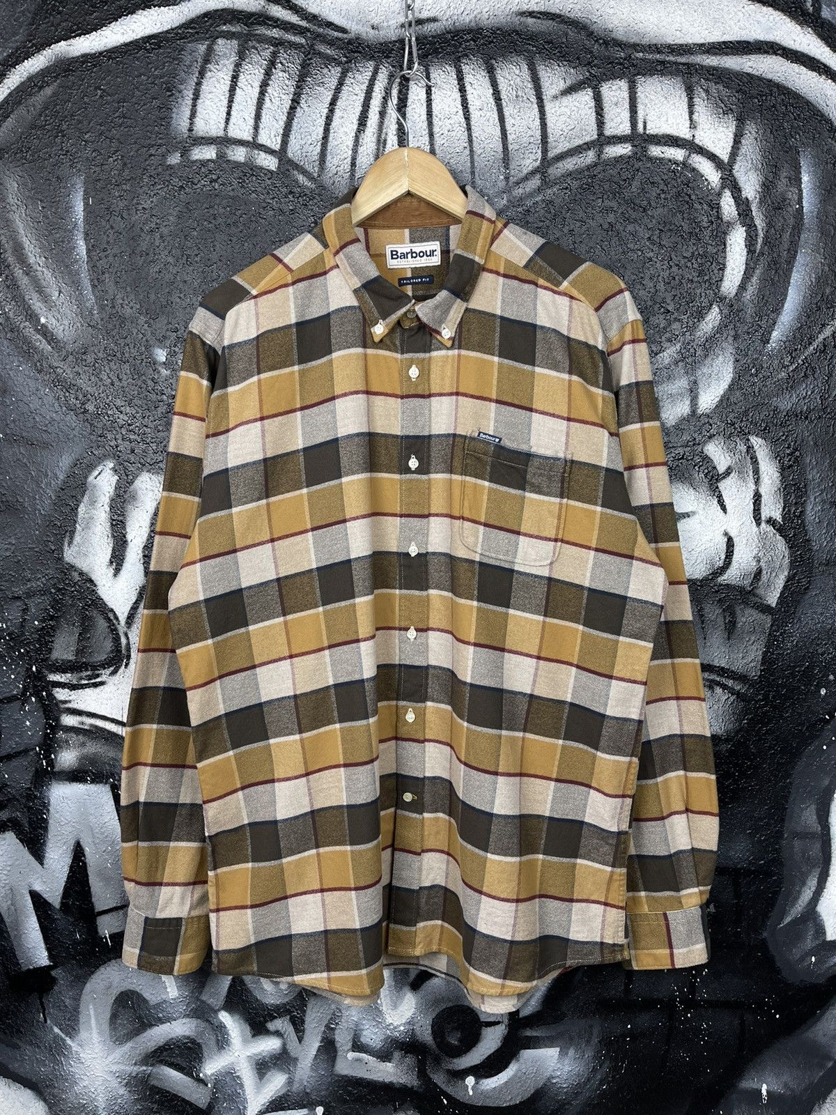 Barbour Barbour Valley Check Flannel Shirt Tailored Fit Men’s SizeXL Size US XL / EU 56 / 4 - 2 Thumbnail