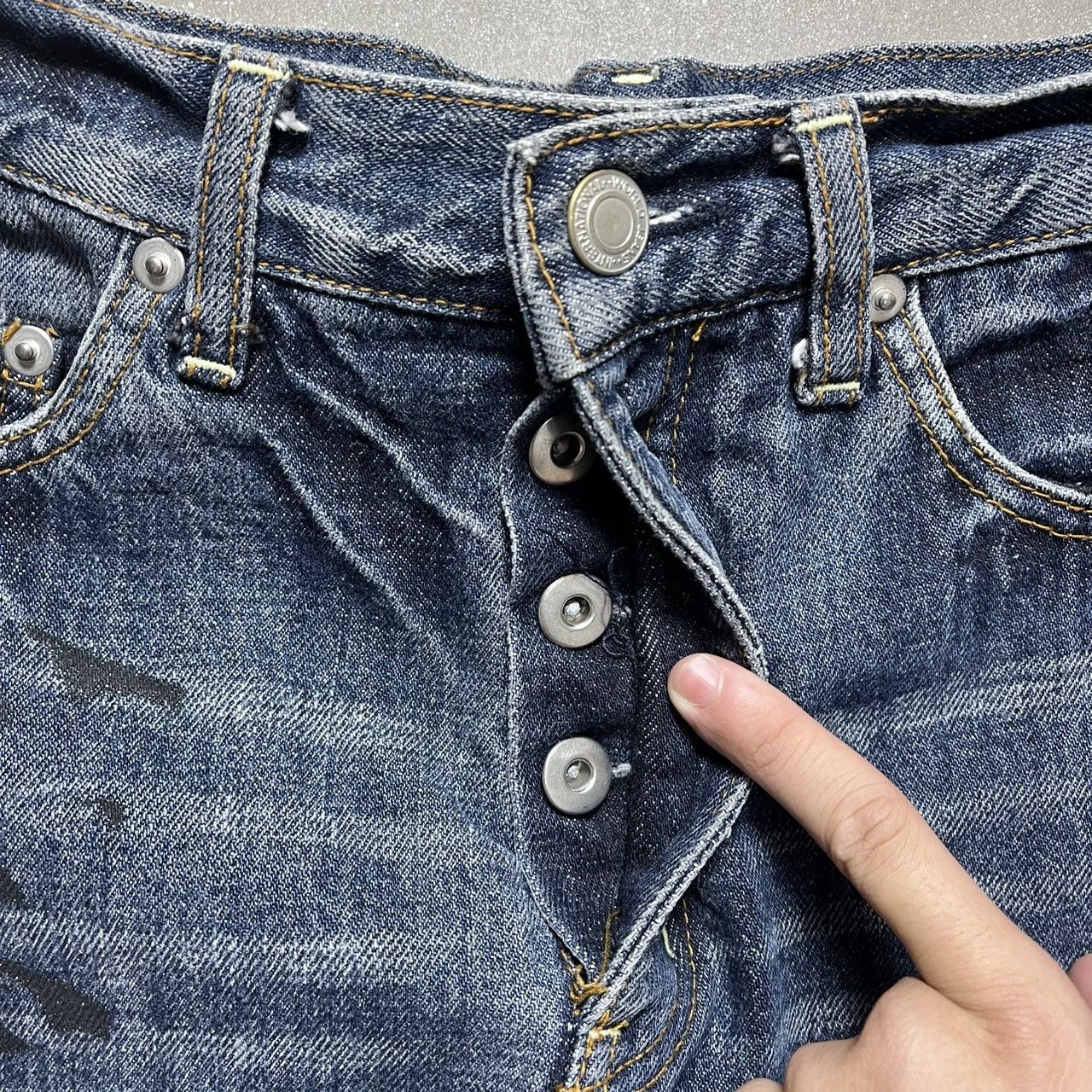 Japanese Brand Super Lovers Japanese Brand Denim Skirt Size 29" - 6 Thumbnail