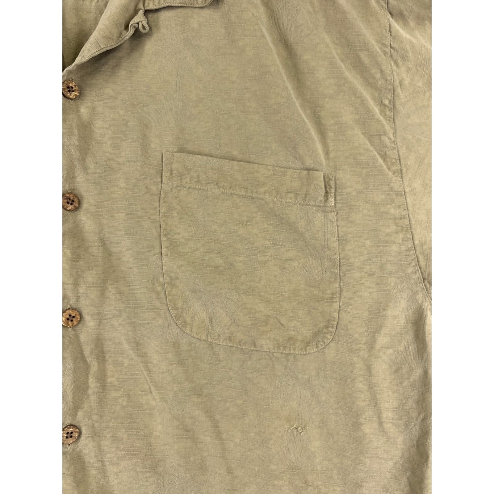 Tommy Bahama Tommy Bahama Shirt Men Extra Large Beige Palm Print 100% Silk Button Up Hawaiian Size US XL / EU 56 / 4 - 6 Thumbnail