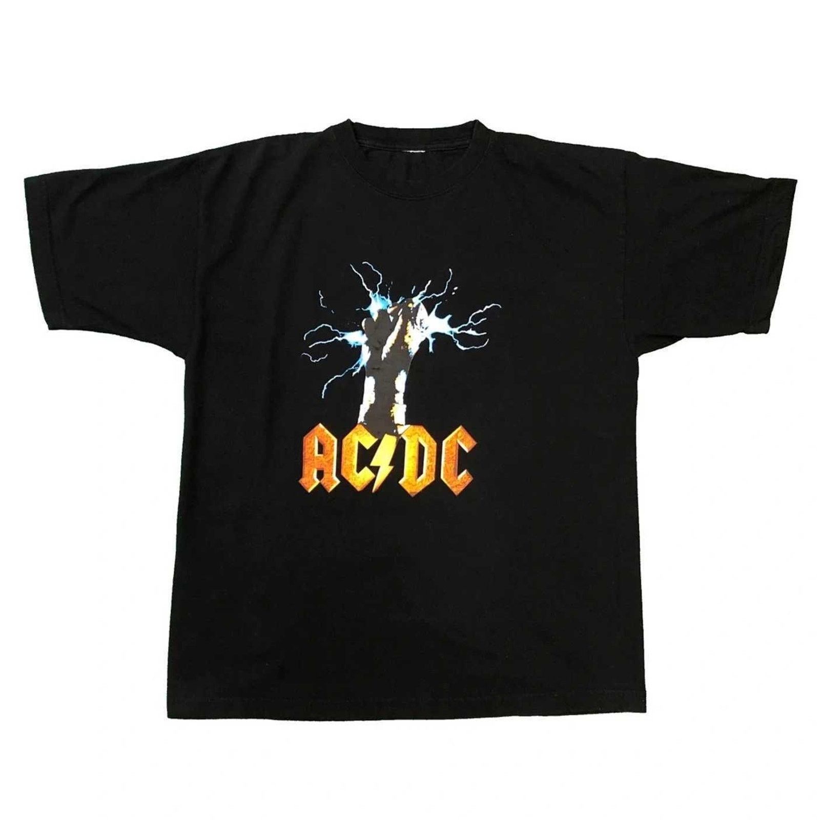 AC/DC × Band Tees × Vintage Vintage AC/DC T Shirt Medium Lightning Fist Rock Band Tee Size US M / EU 48-50 / 2 - 1 Thumbnail