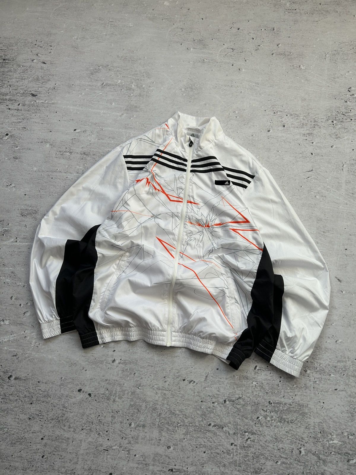 Adidas 💥Vintage Adidas Track Jacket Drill Nylon Oversized Y2k Swag💥 Size US L / EU 52-54 / 3 - 2 Thumbnail