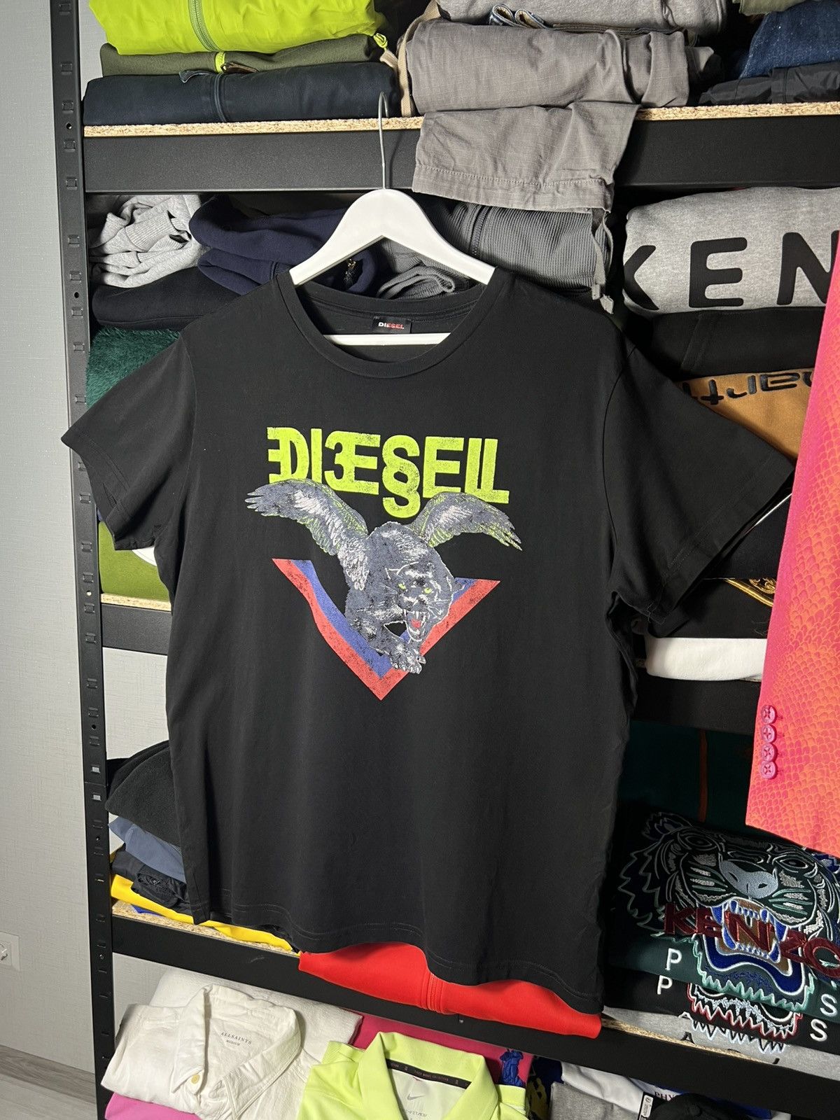 Diesel Diesel T-Diego-A4 Dressinn Flying Panther Graphic Tee Shirt Size US XL / EU 56 / 4 - 1 Thumbnail