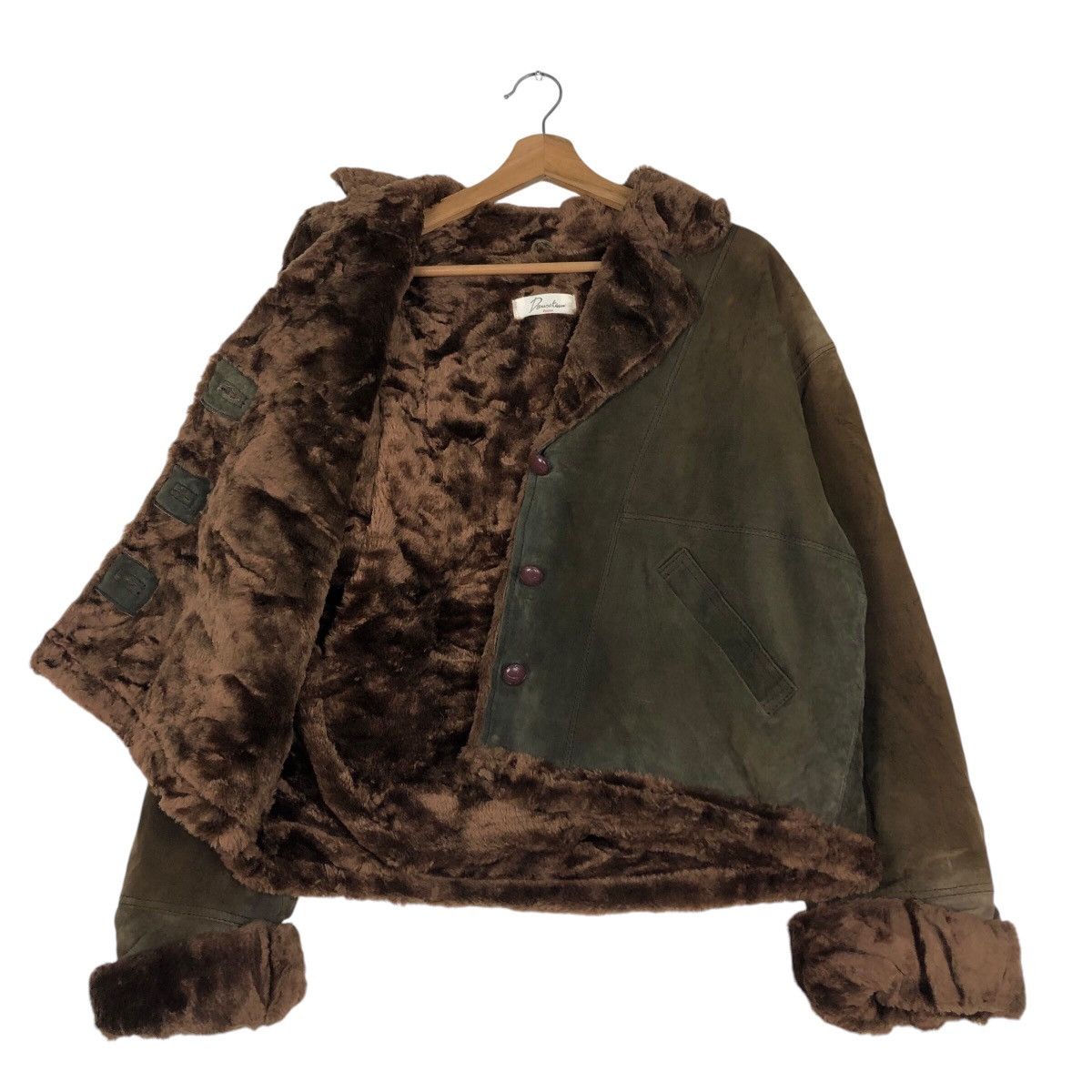 Designer 📌Doux tisow Femme Mink Fur Lining Cardigan Jacket Size US M / EU 48-50 / 2 - 12 Thumbnail