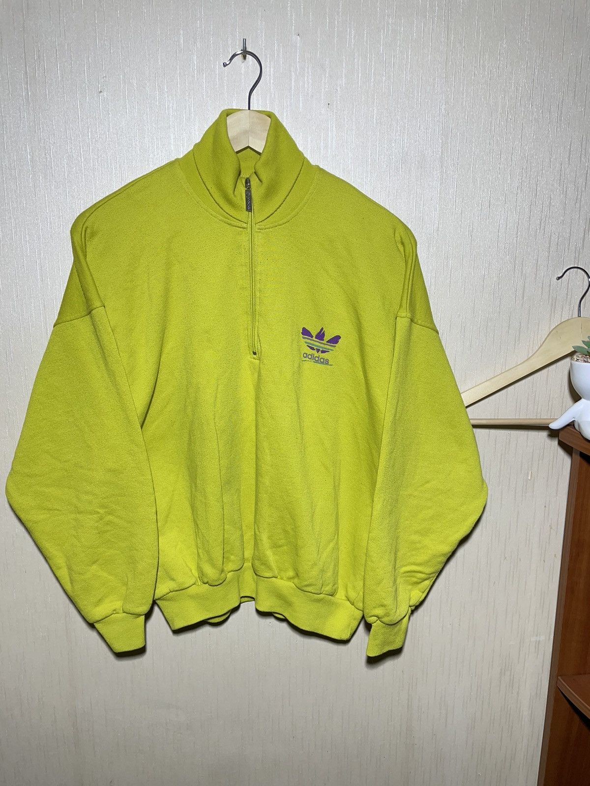 Adidas × Vintage Adidas 1/4 zip sweatshirt vintage streetwear 90s Size US S / EU 44-46 / 1 - 1 Thumbnail