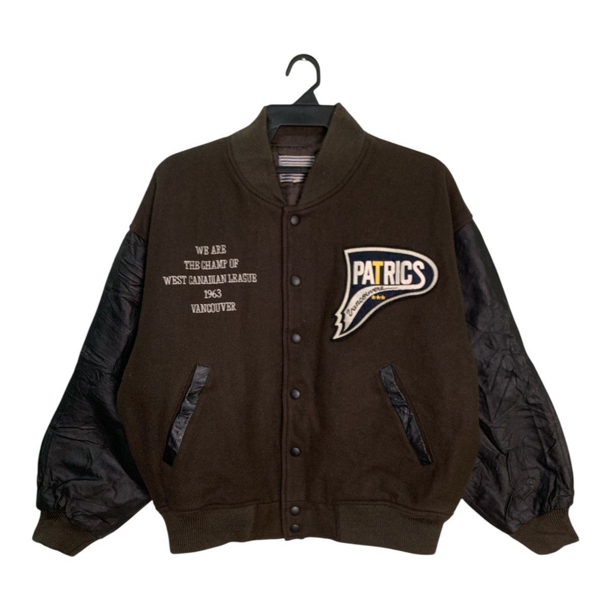 Vintage Rare Design Vintage Patrics Vancouvere Varsity Jackets Size US M / EU 48-50 / 2 - 2 Thumbnail