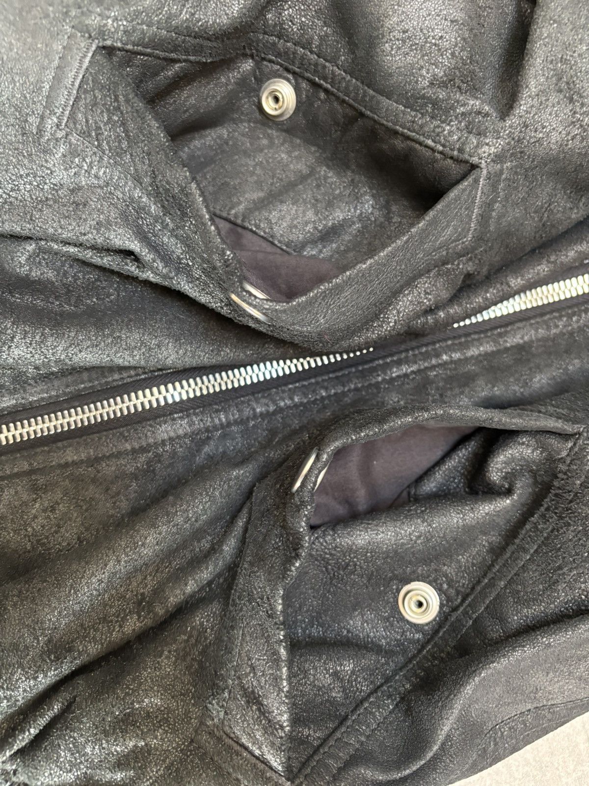 Rick Owens Rick Owens SS16 Blistered Lamb Leather Bomber Size US S / EU 44-46 / 1 - 5 Thumbnail
