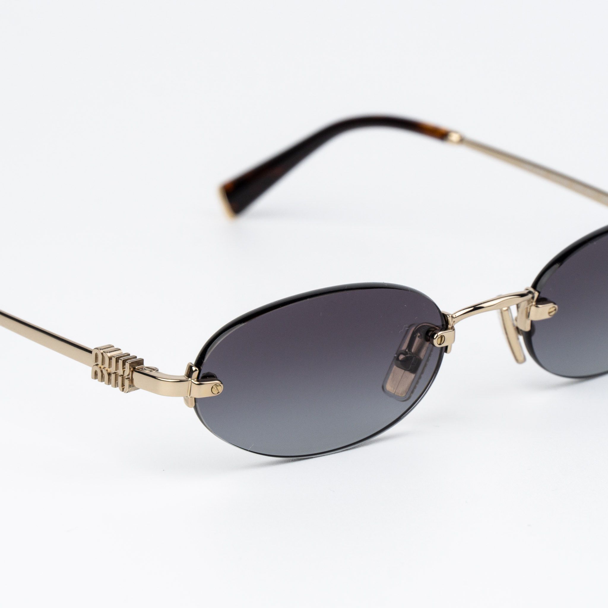 Miu Miu Miu Miu Women Sunglasses Oval MUA54S ZVN5D1 NEW AUTHENTIC Size ONE SIZE - 7 Thumbnail