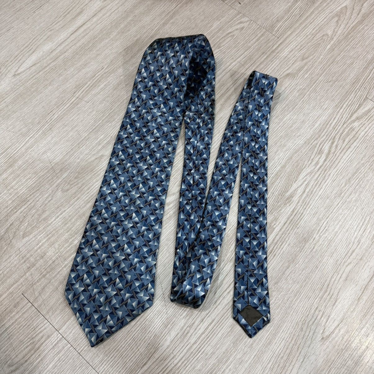 Yves Saint Laurent YVES SAINT LAURENT tie geometric silk YSL Size ONE SIZE - 2 Thumbnail