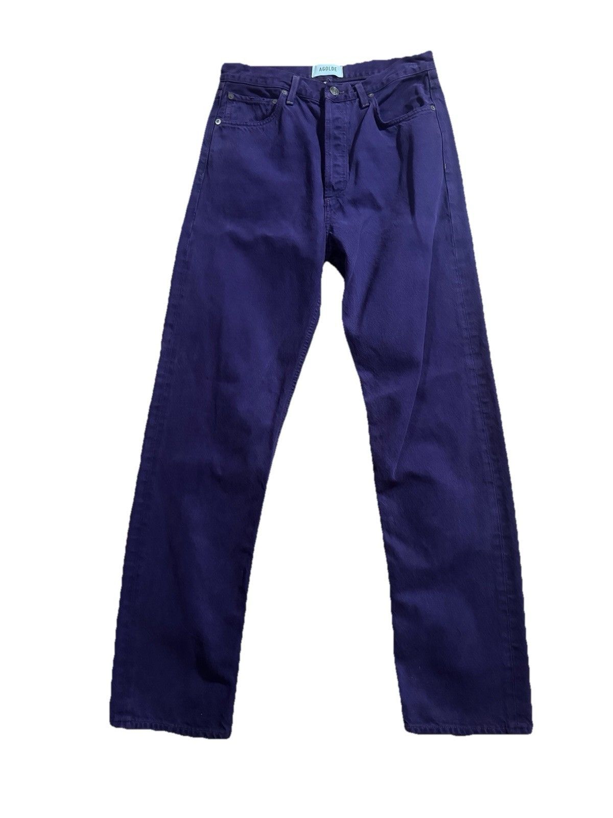 Agolde NWT Women’s AGOLDE 90s Jean 32” Blue Violet Jeans Size 27 Size 27" / US 4 / IT 40 - 1 Thumbnail