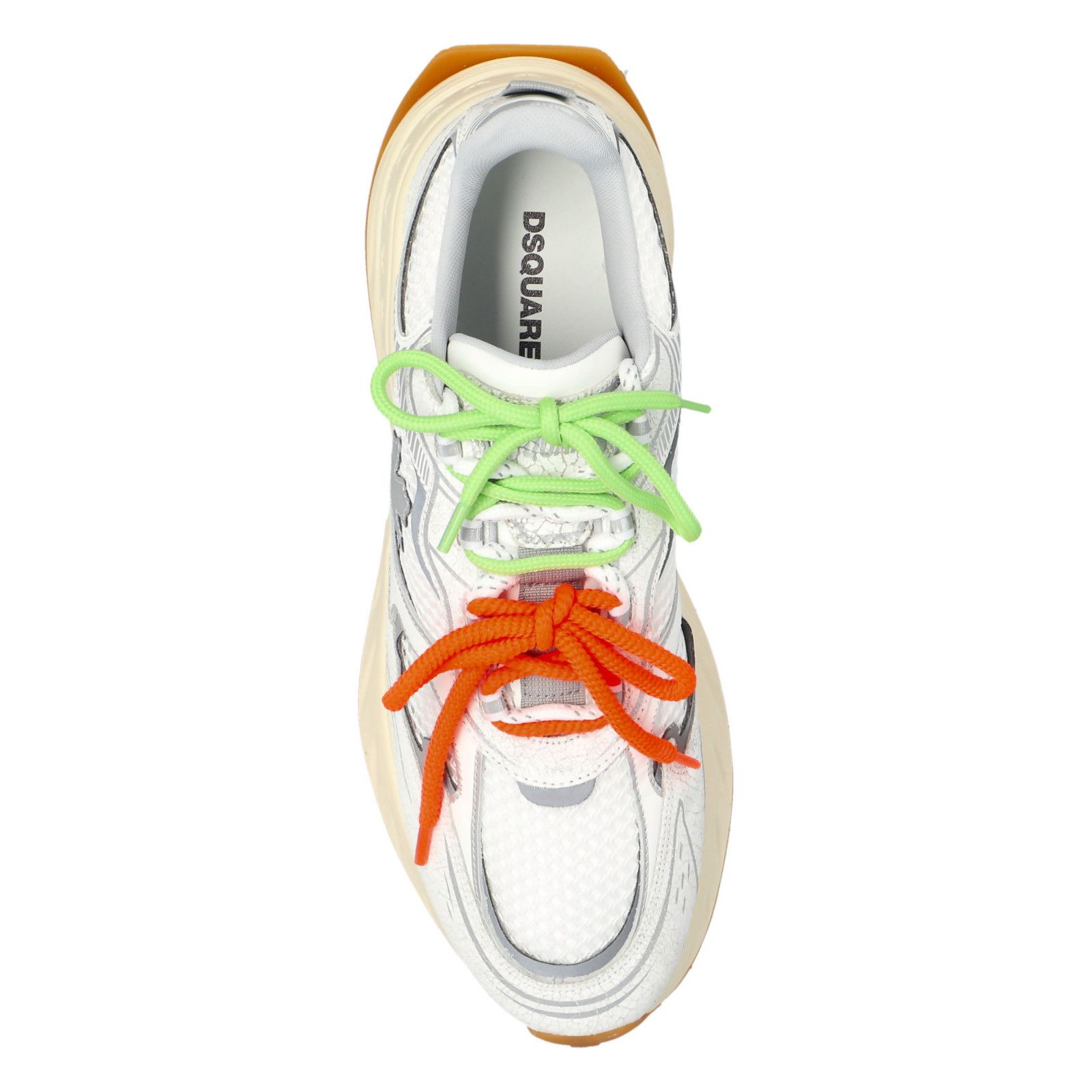 Dsquared2 DSQUARED2 Sprinter White Leather Sneakers New And Authentic Size US 12 / EU 45 - 4 Thumbnail