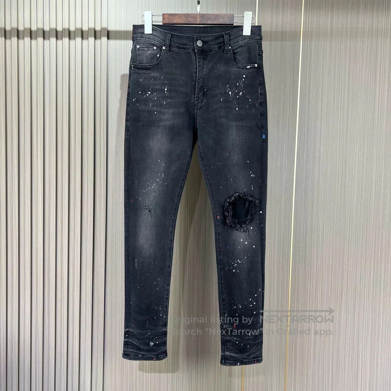 Amiri Amiri Black Distressed Denim Jeans. Size US 28 / EU 44 - 1 Thumbnail