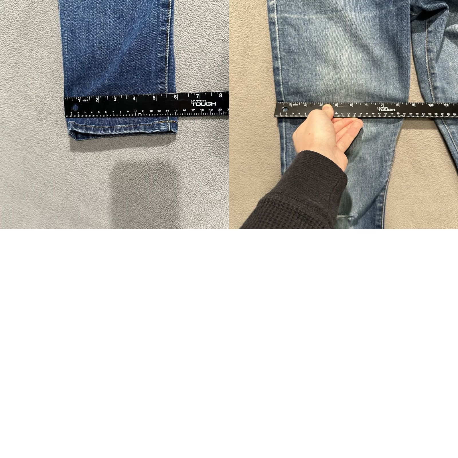 Old Navy Old Navy Womens Jeans Size 4 Blue Denim Straight Mid Rise Distressed Faded GUC Size 27" / US 4 / IT 40 - 10 Thumbnail