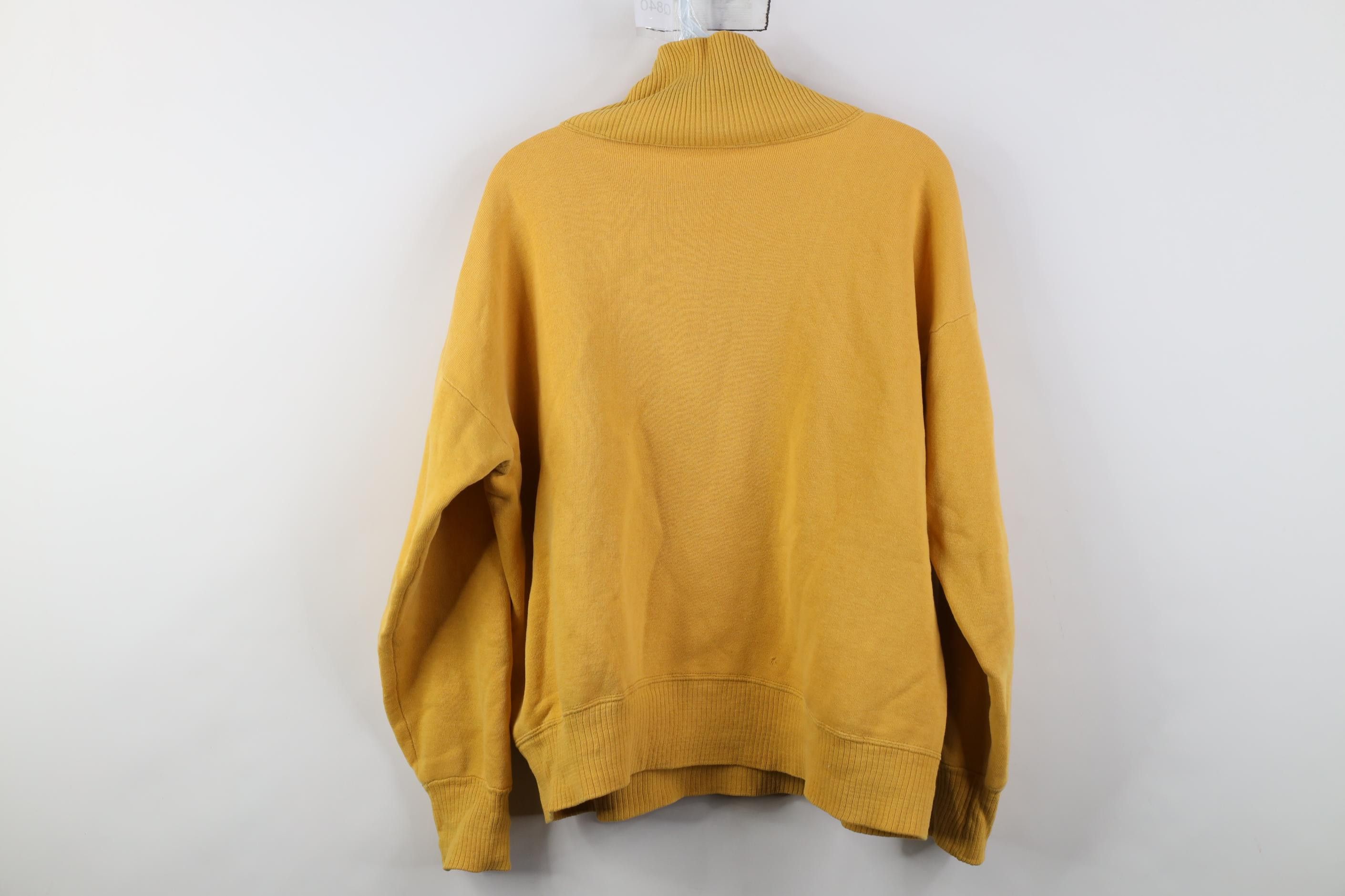 Vintage Vintage 50s 60s Blank Boxy Fit Shawl Sweatshirt Yellow USA Size US S / EU 44-46 / 1 - 12 Thumbnail