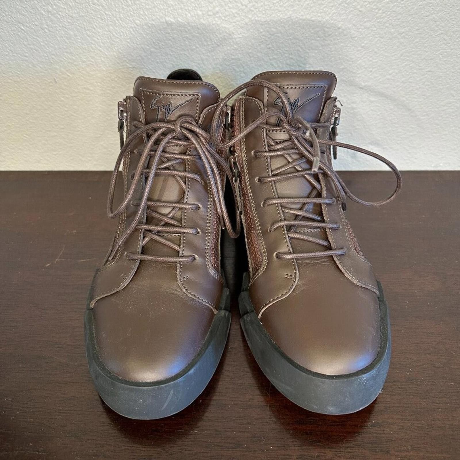 Giuseppe Zanotti giuseppe zanotti Men Brown high top sneakers Size US 9.5 / EU 42-43 - 2 Thumbnail