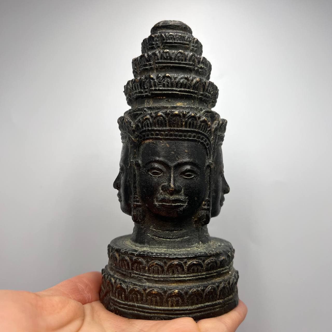 Vintage Vintage Buddha Figure Shiva Head Statue Buddhism Art Bronze Size ONE SIZE - 1 Thumbnail