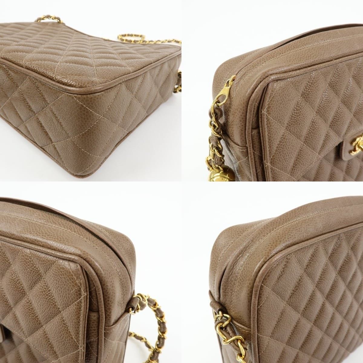 Chanel Chanel Matelasse Caviar Leather Flap Bag Brown Size ONE SIZE - 5 Thumbnail