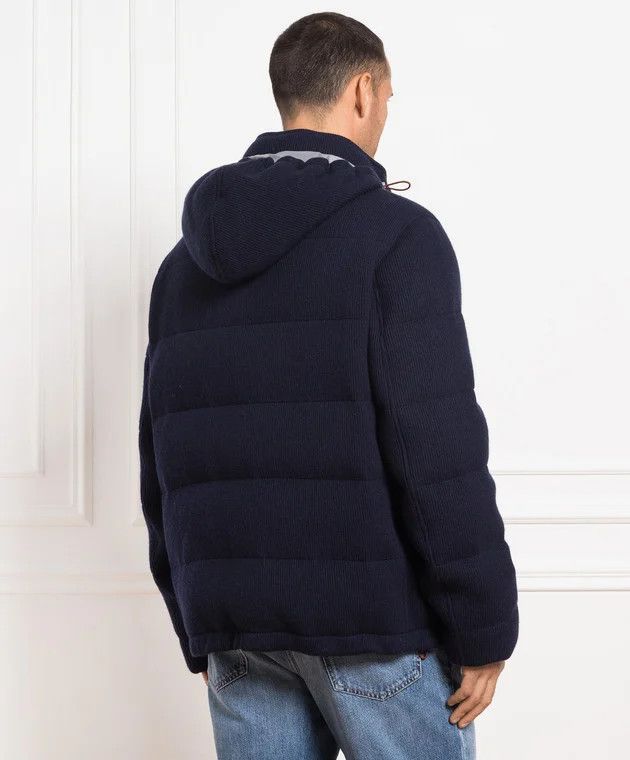 Brunello Cucinelli o1w1db10226 Puffer Padded Jacket in Navy Blue Size US L / EU 52-54 / 3 - 4 Thumbnail