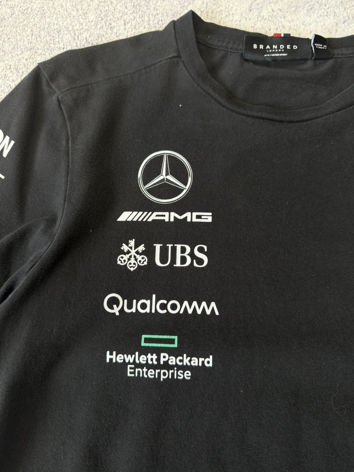 Mercedes-Benz Men's Mercedes Benz Petronas Hugo Boss Black Racing T-Shirt Size US S / EU 44-46 / 1 - 12 Thumbnail