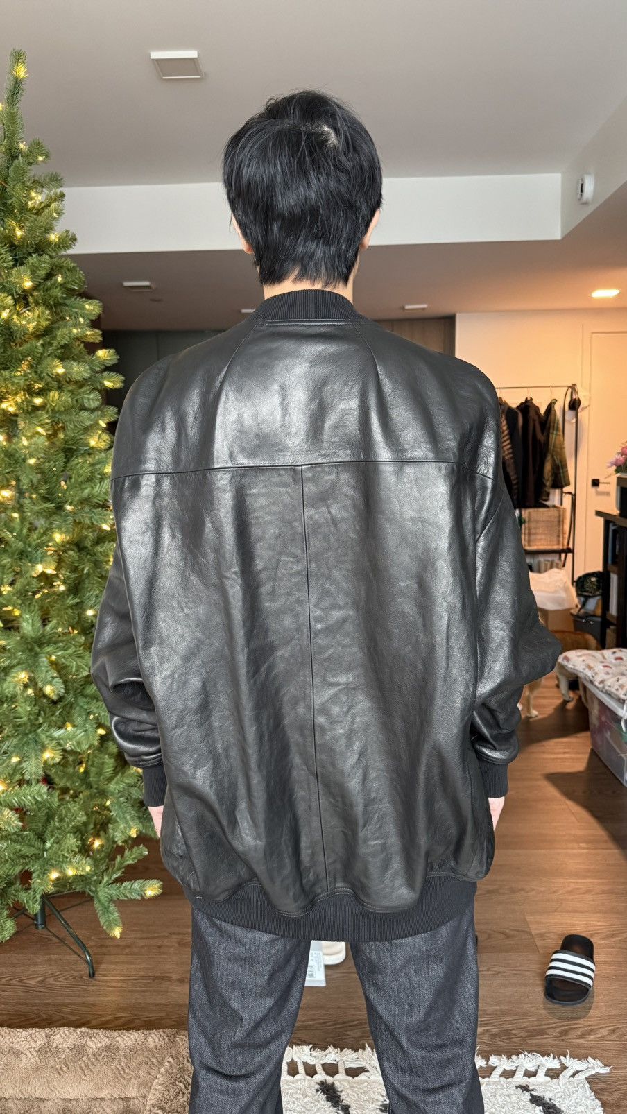 Rick Owens Rick Owens Jumbo Peter Lambskin Leather Flight Jacket 48/M Size US M / EU 48-50 / 2 - 5 Thumbnail