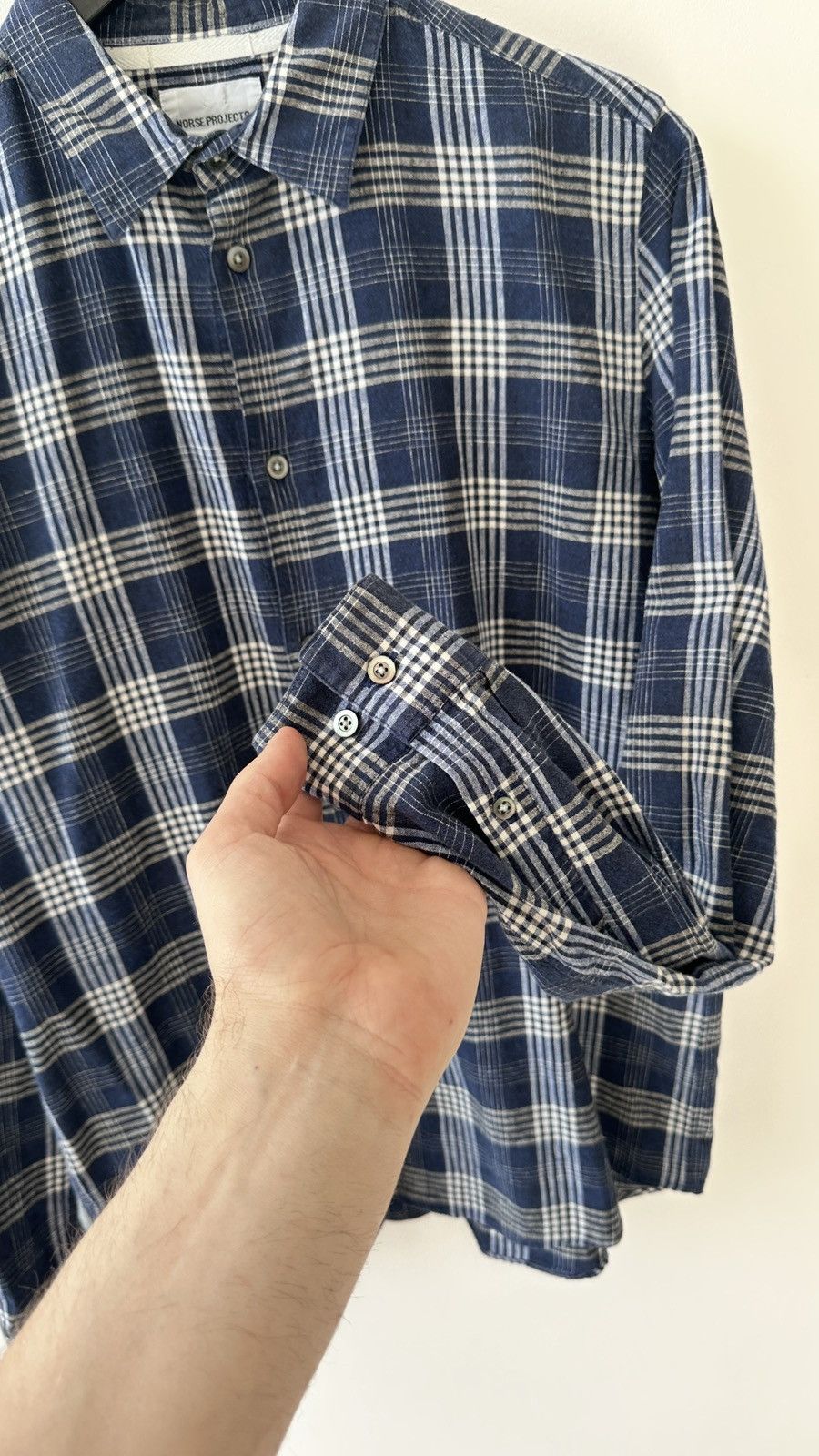 Norse Projects NORSE PROJECTS Blue Plaid Shirt S Button Down Long Sleeve Size US S / EU 44-46 / 1 - 5 Thumbnail