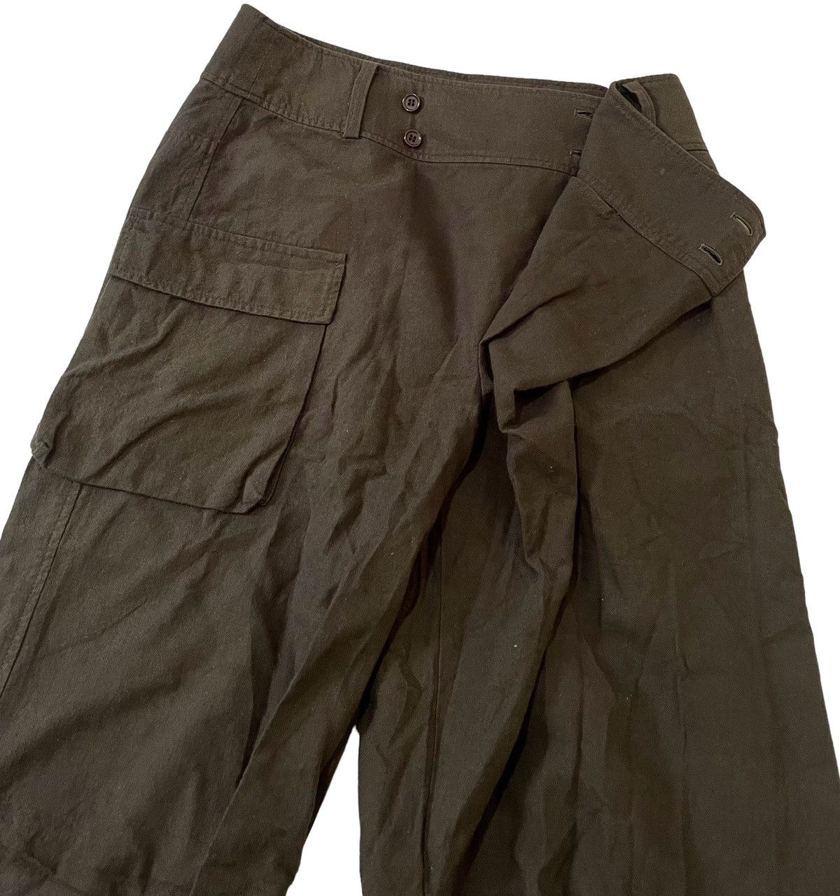 Issey Miyake *FINAL DROP* issey miyake plantation cargo wide leg trousers Size US 29 - 3 Thumbnail