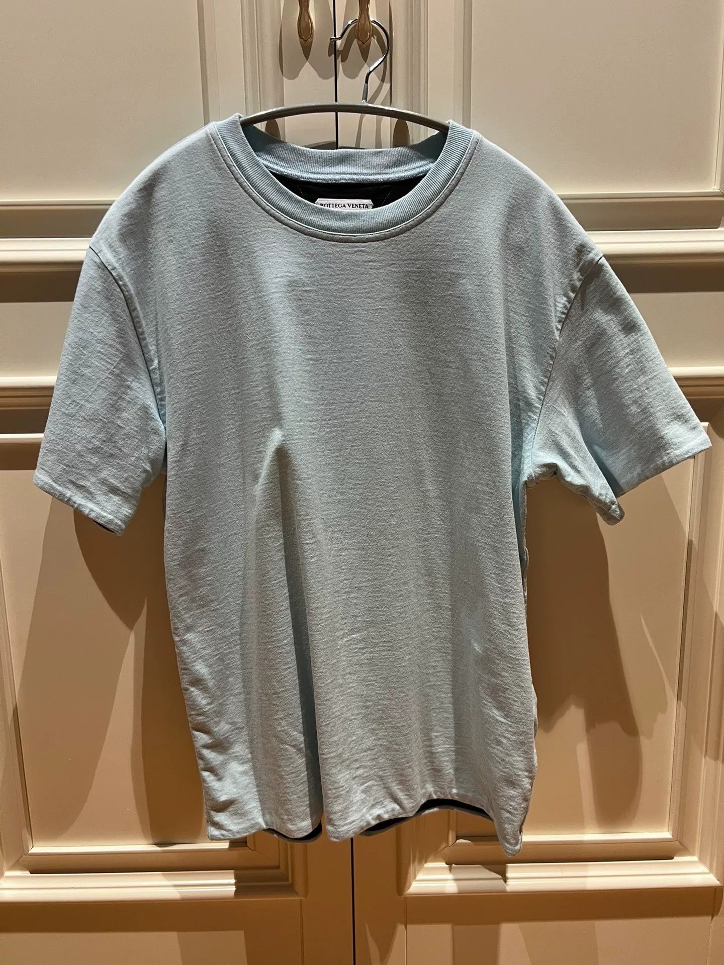 Bottega Veneta Bottega Veneta Men's Round Neck Double Layer T-Shirt Size US S / EU 44-46 / 1 - 1 Thumbnail
