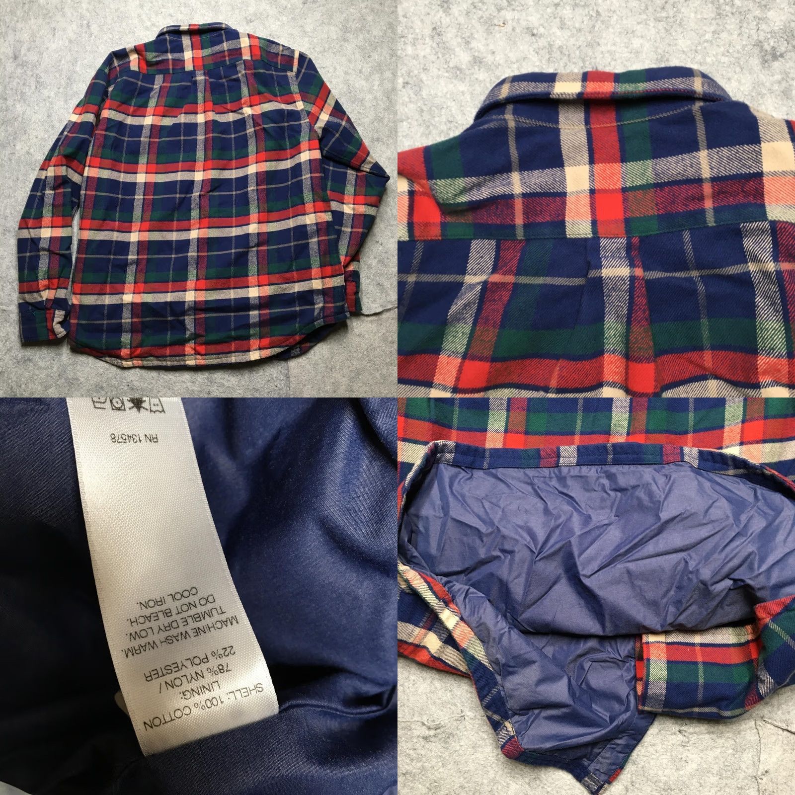 Vineyard Vines Vineyard Vines Crosby Shirt Mens L Blue Plaid Flannel Windbreaker Lined Button-Up Long Sleeve Casual Winter Size US L / EU 52-54 / 3 - 8 Thumbnail