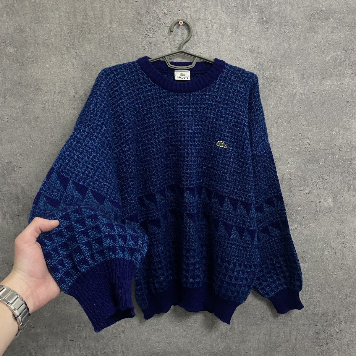 Lacoste Vintage Lacoste Sweater Wool Knit 90s Size US L / EU 52-54 / 3 - 2 Thumbnail