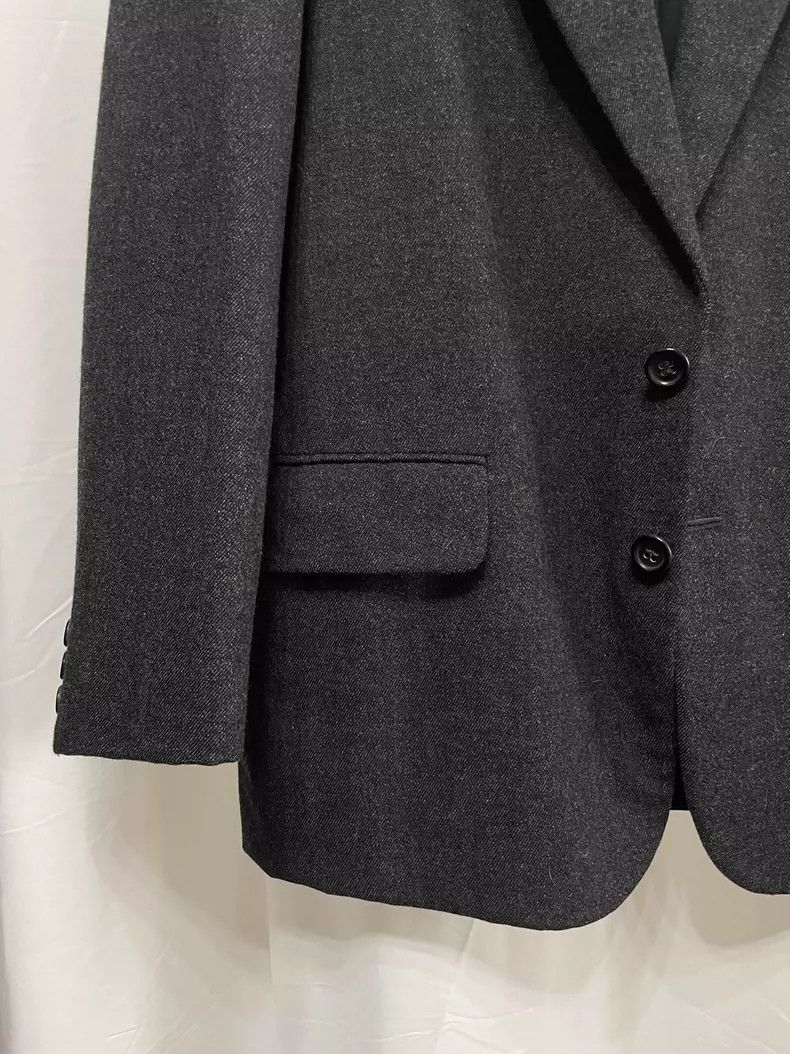 Comme des Garcons Comme des Garçons Dark brown and black wool blazer jacket Size US S / EU 44-46 / 1 - 4 Thumbnail