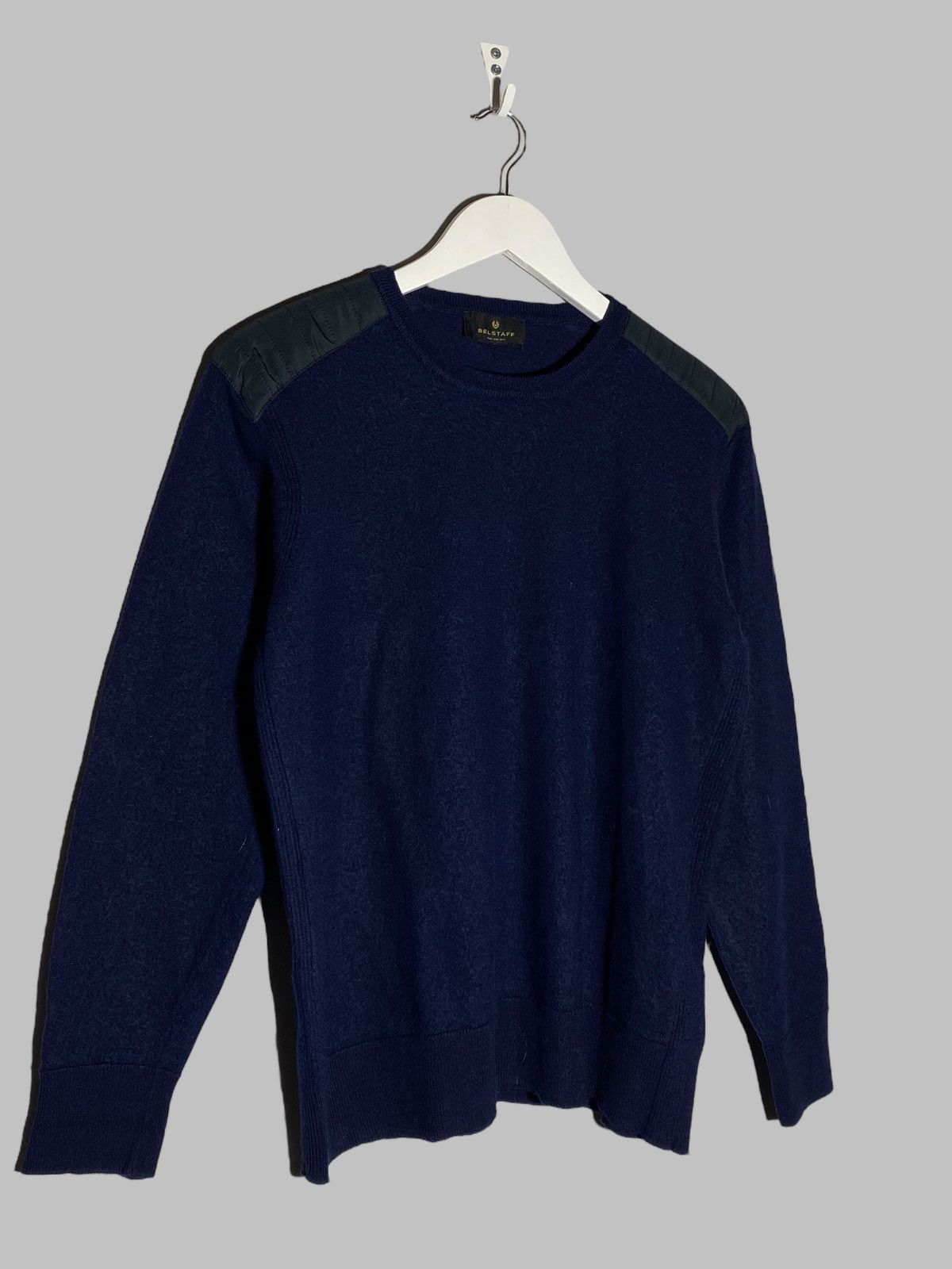 Belstaff Belstaff Wool Sweater Navy Blue Men’s Size US S / EU 44-46 / 1 - 3 Thumbnail