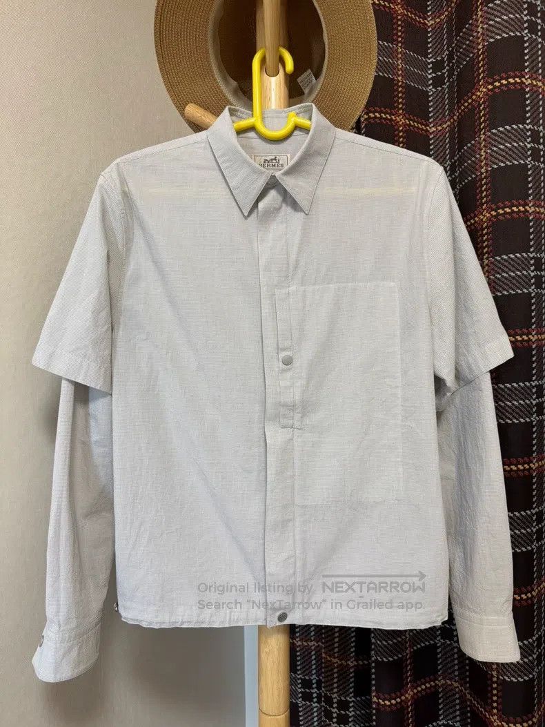 Hermes Hermes Jacket shirt, hem with drawstring. Size US S / EU 44-46 / 1 - 1 Thumbnail