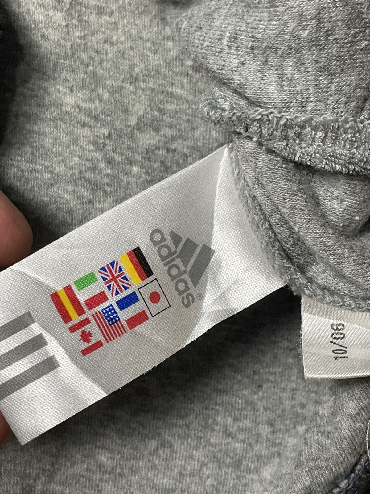 Adidas × Vintage ADIDAS Fleece Track Sportswear Jacket (105) Size US S / EU 44-46 / 1 - 8 Thumbnail