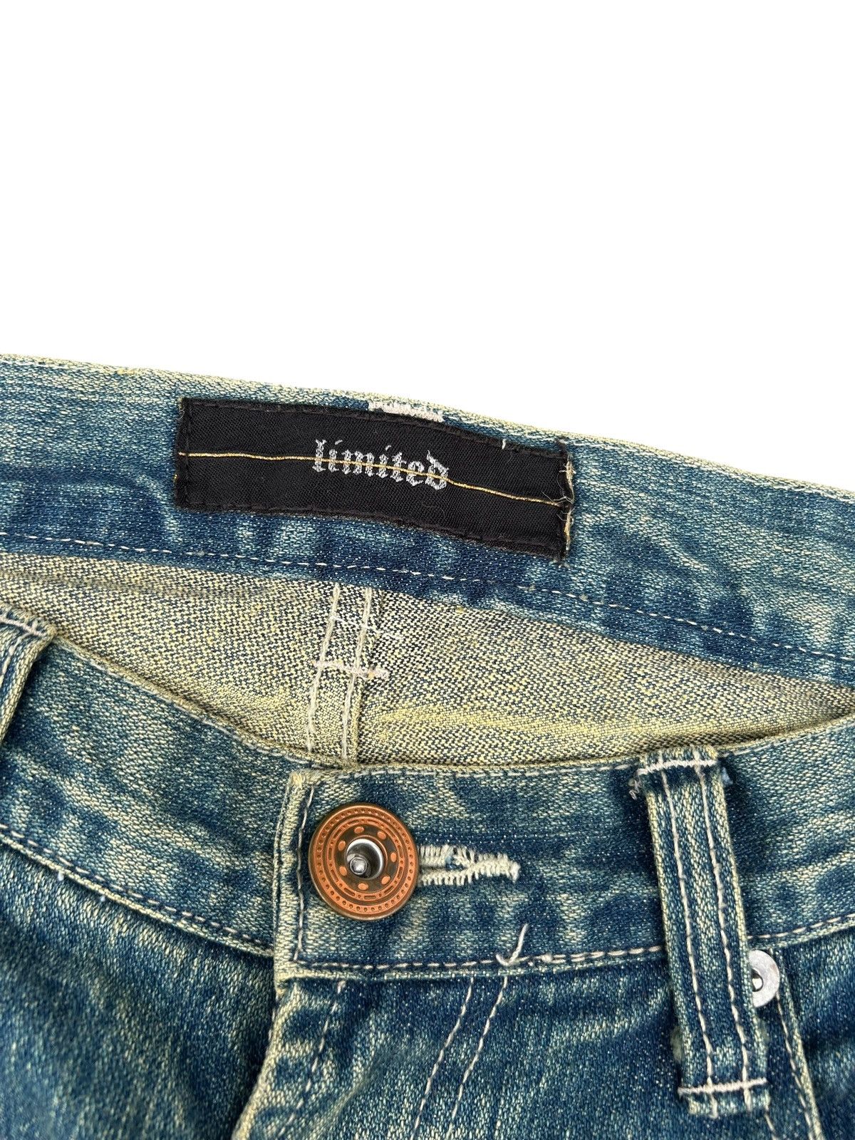 Kapital Japanese Brand limited Punk Bondage Distressed Denim Jeans Size US 32 / EU 48 - 10 Thumbnail
