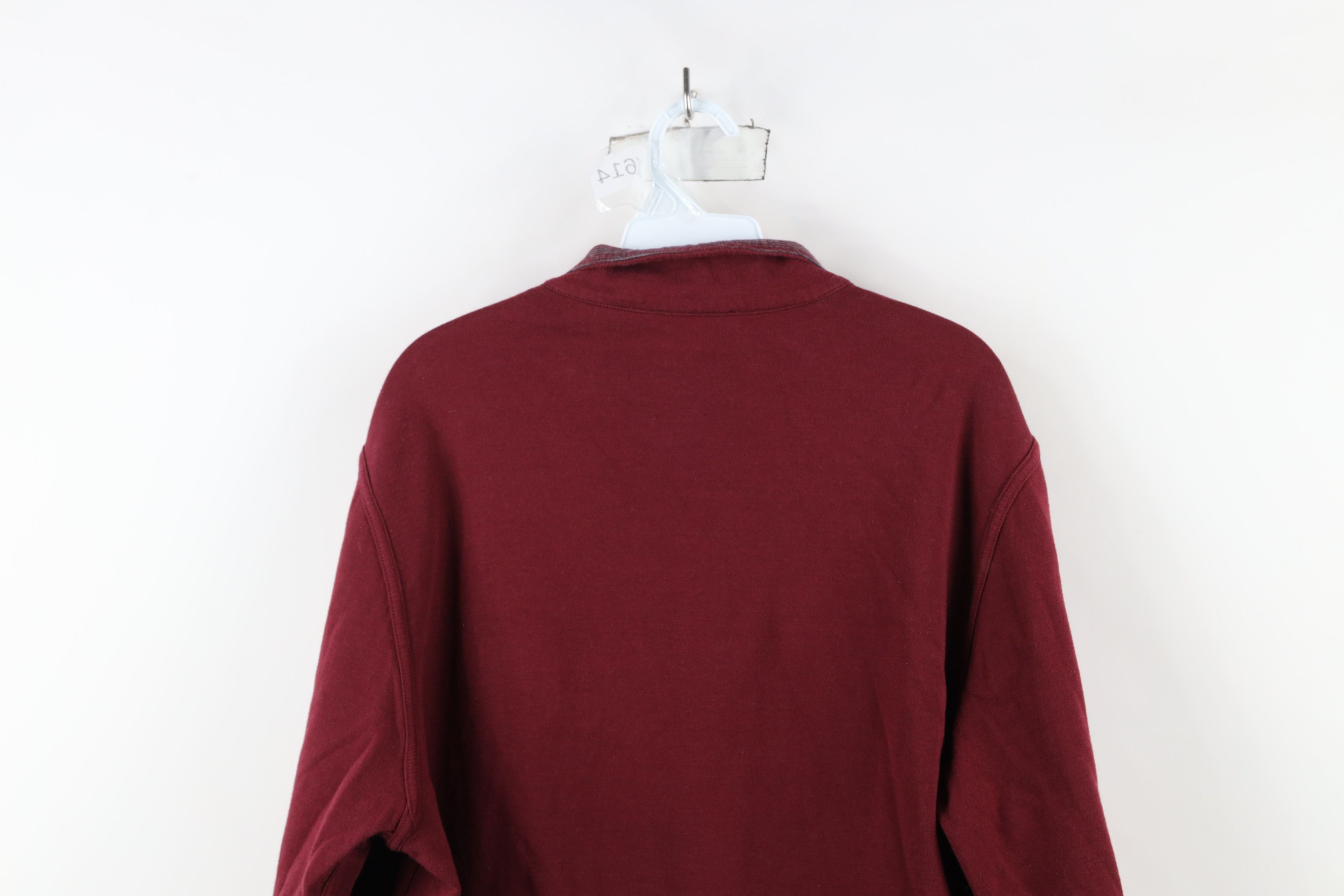 Vintage Bugatchi Uomo Blank Reversible Half Zip Pullover Sweater Red Size US XL / EU 56 / 4 - 9 Thumbnail