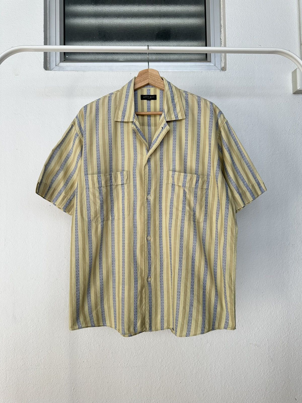 Allegri 90's Allegri open collar shirt [ Margiela era ] Size US L / EU 52-54 / 3 - 6 Thumbnail