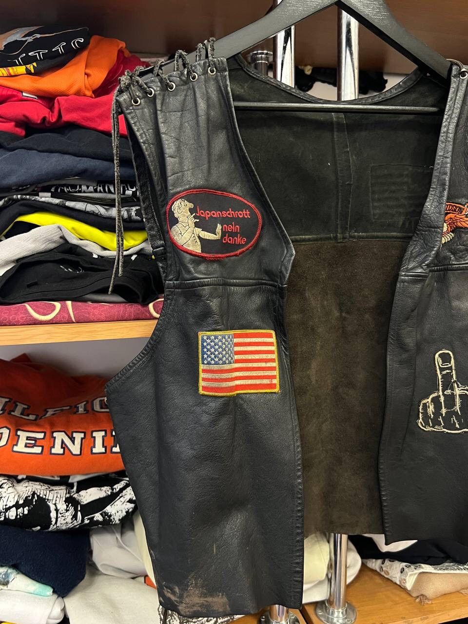 Harley Davidson Vintage Leather Biker Vest Harley Davidson Glamour Size US M / EU 48-50 / 2 - 3 Thumbnail