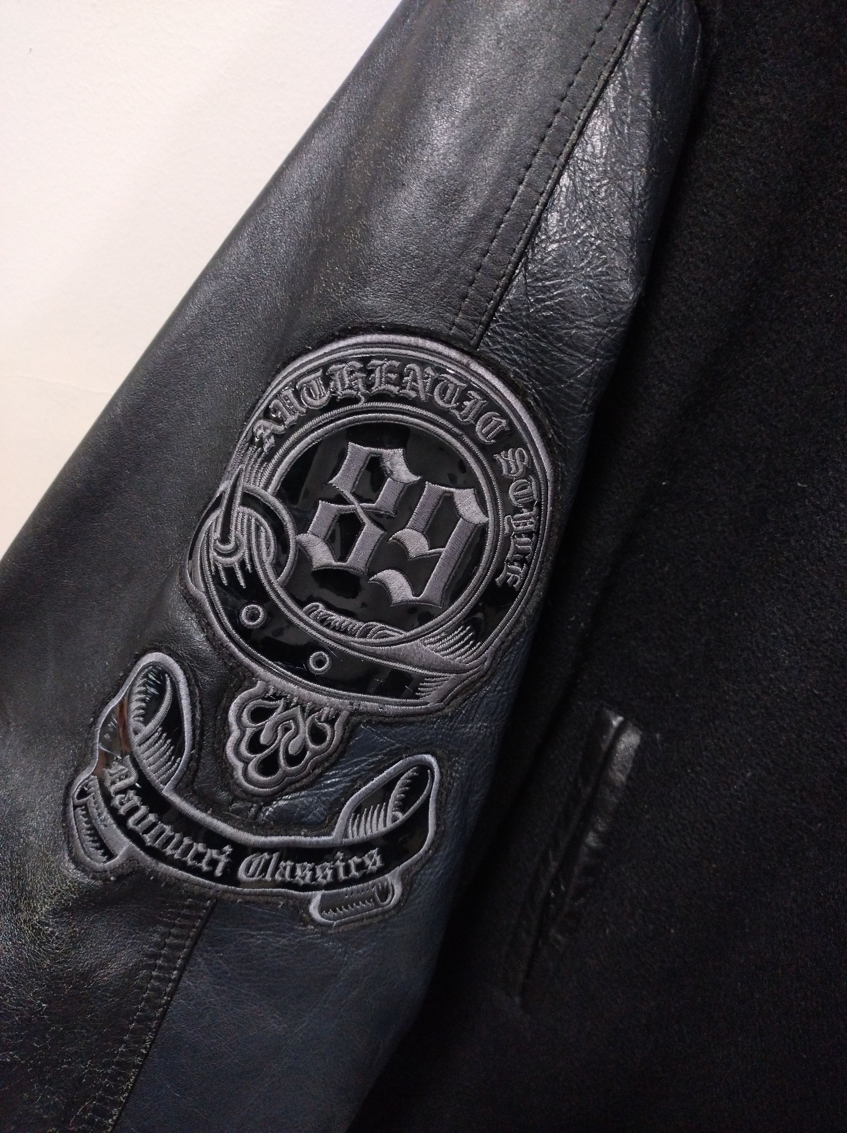 Other Davoucci "Authentic Style 89" Varsity Jacket Leather & Wool Size US XXL / EU 58 / 5 - 3 Thumbnail