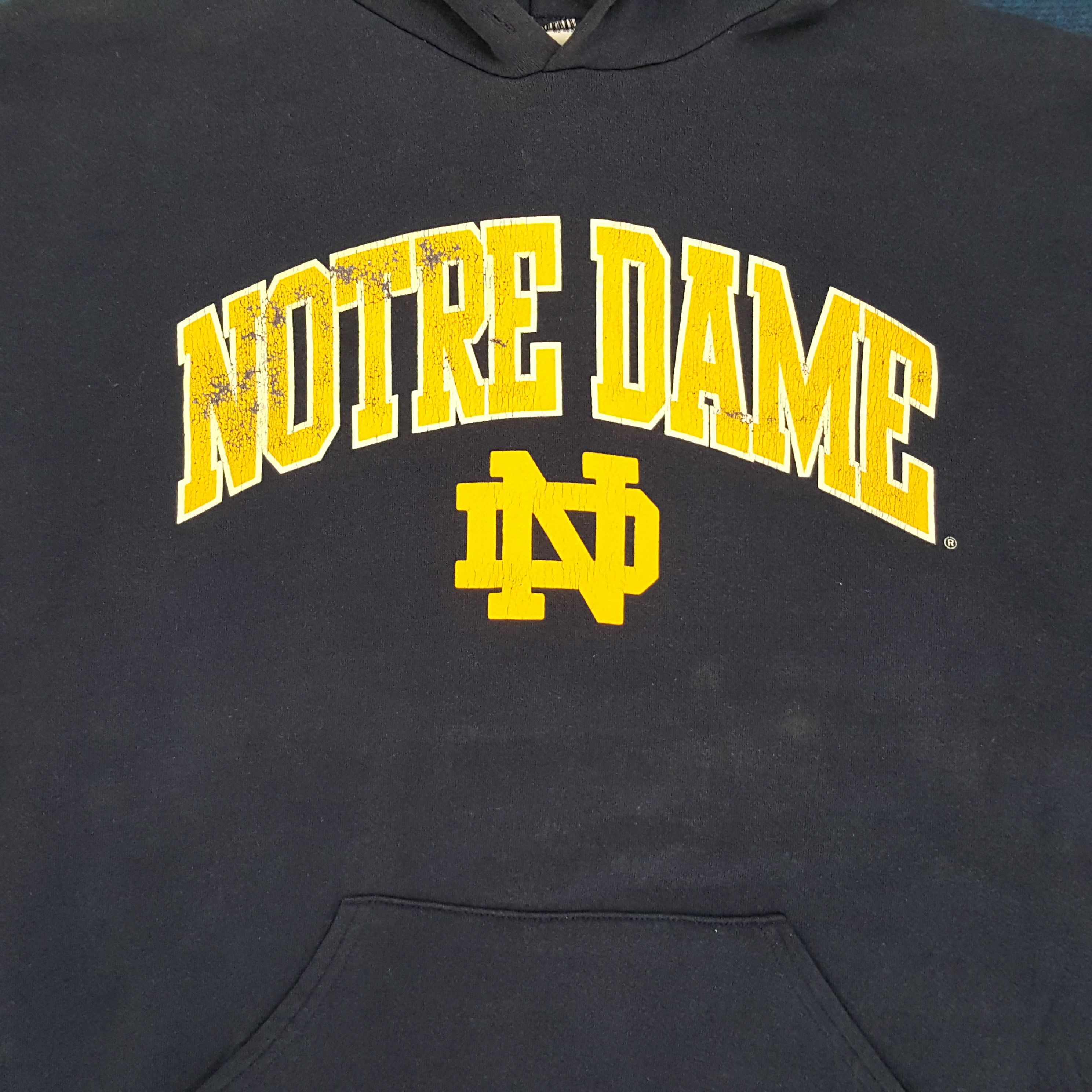 NFL × Vintage Vintage NFL Notre Dame American Football Team Hoodies Size US XXL / EU 58 / 5 - 2 Thumbnail