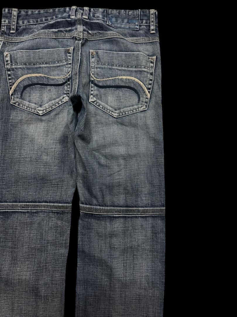 Tornado Mart Vintage 90s Style Japanese Denim Washed Distress Double knee Size US 31 - 17 Thumbnail