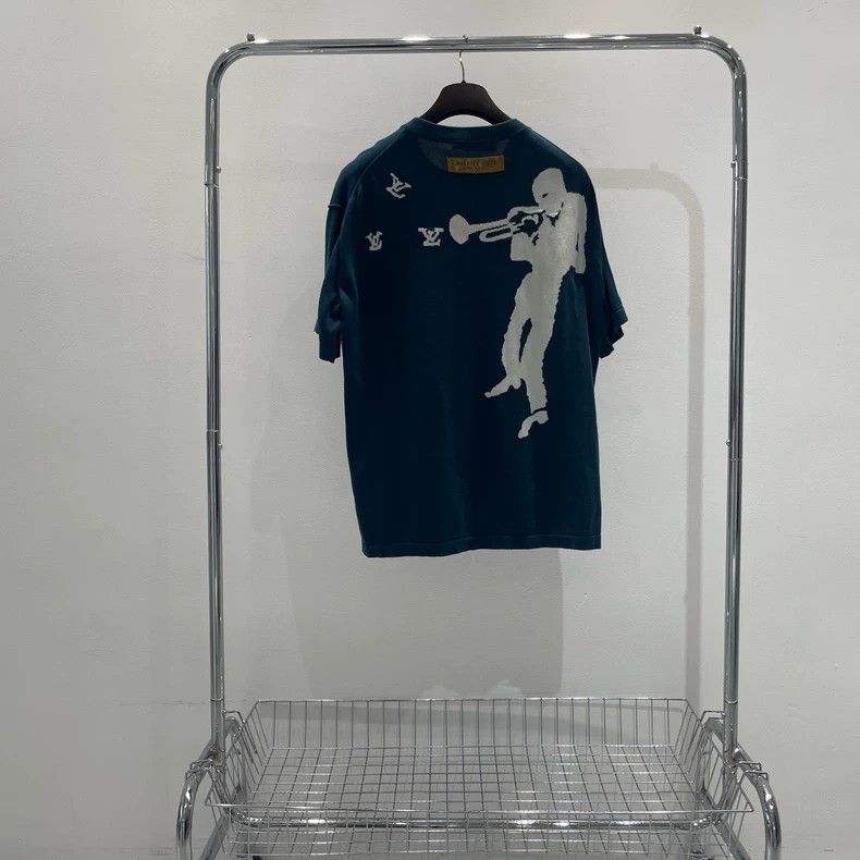 Louis Vuitton Louis Vuitton Pied Piper knit logo short sleeves Size US L / EU 52-54 / 3 - 3 Thumbnail