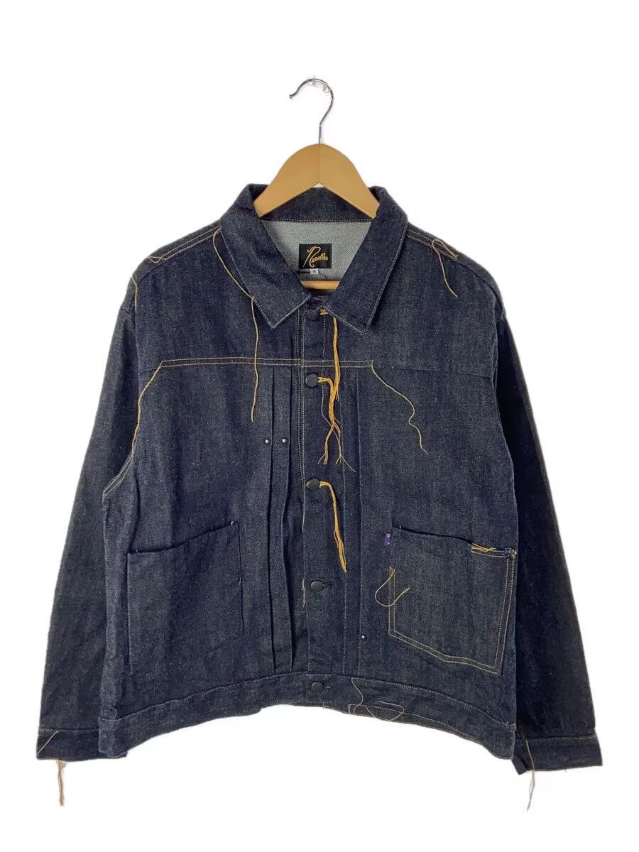 Needles Frayed Glitch Stitch Boxy Denim Jacket Size US S / EU 44-46 / 1 - 1 Thumbnail