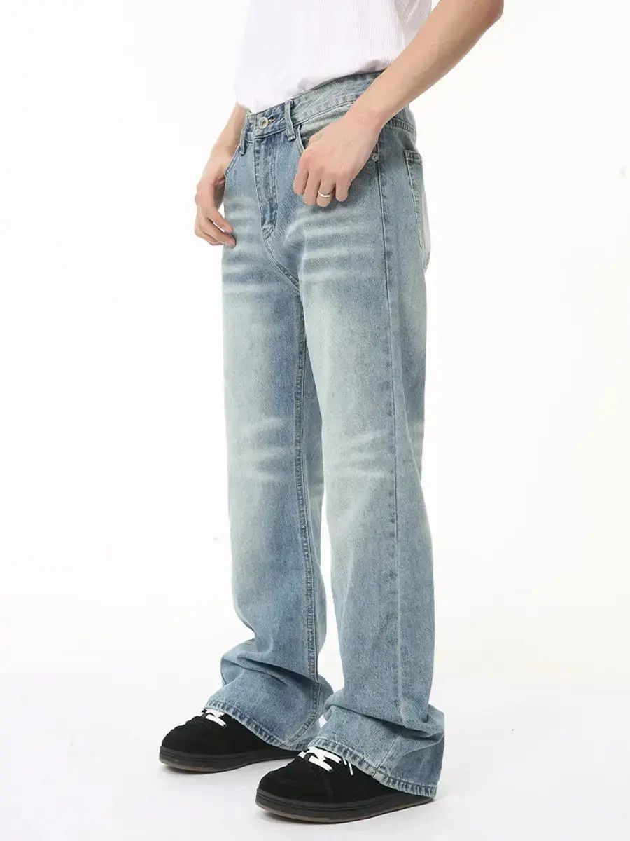 Japanese Brand Retro straight leg loose jeans Size US 32 / EU 48 - 1 Thumbnail