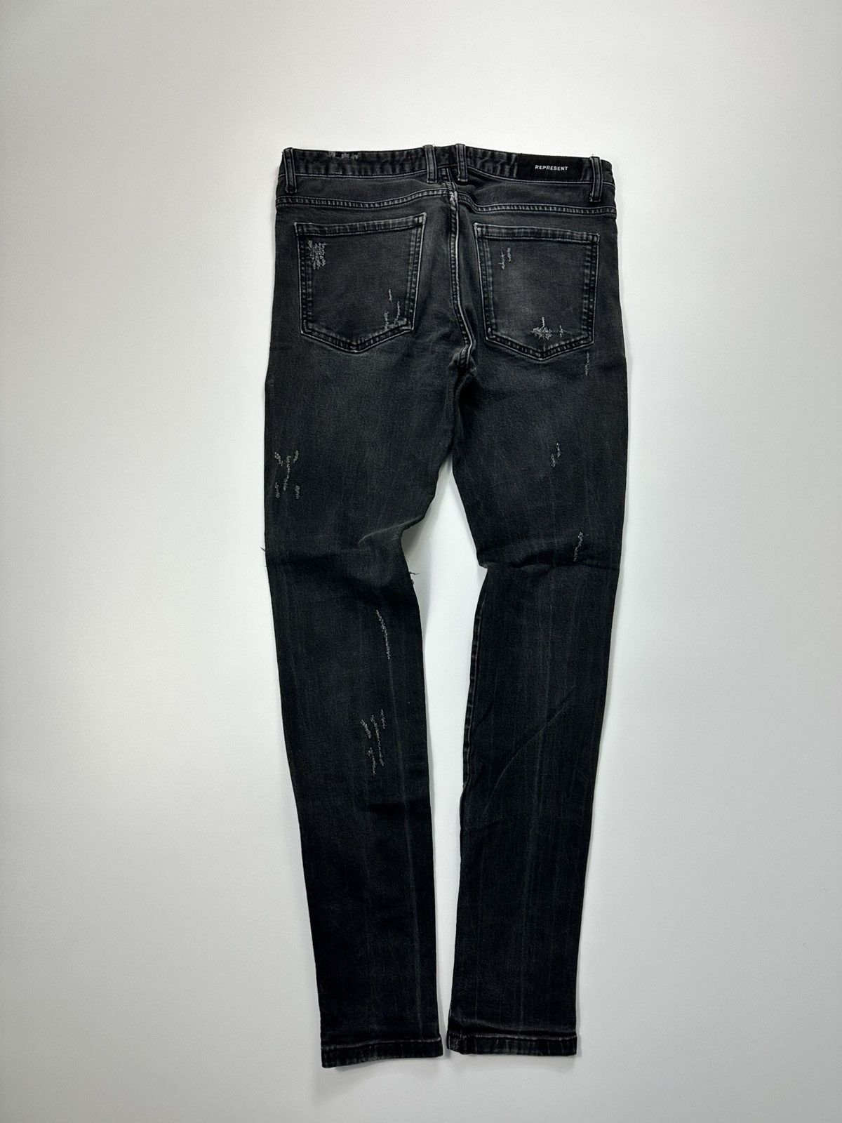 Represent Clo. Represent Skinny Slim Black Jeans Size US 32 / EU 48 - 2 Thumbnail