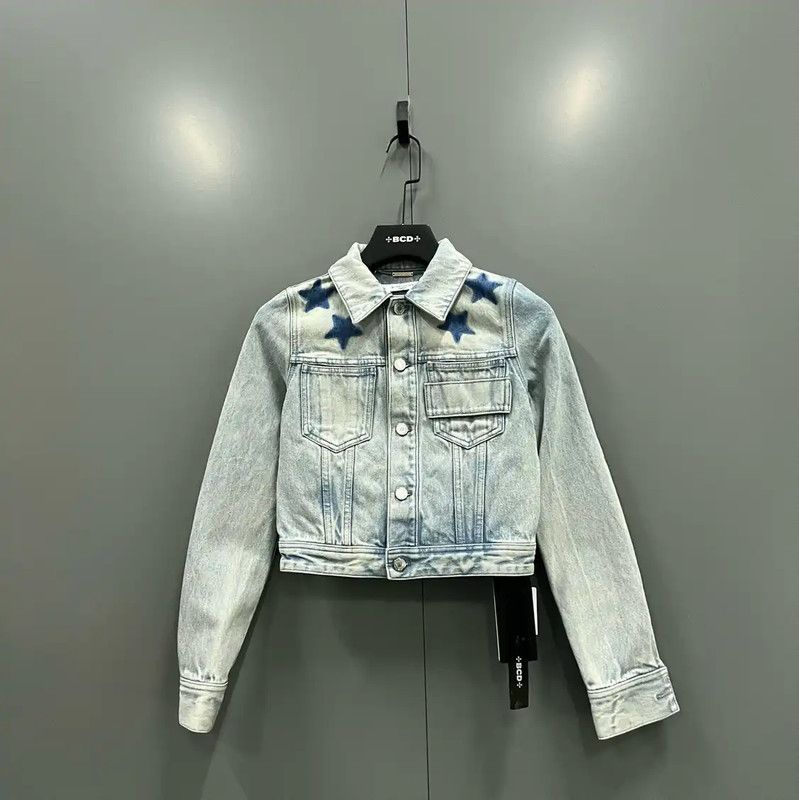 Givenchy Givenchy Blue Cotton Jacket for Women 0089 Size ONE SIZE - 1 Thumbnail