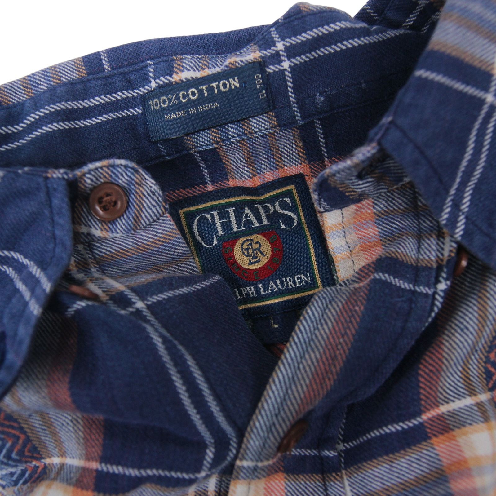 Ralph Lauren × Vintage Vintage Chaps Ralph Lauren Unique Design Button Down Shirt Size US L / EU 52-54 / 3 - 4 Thumbnail
