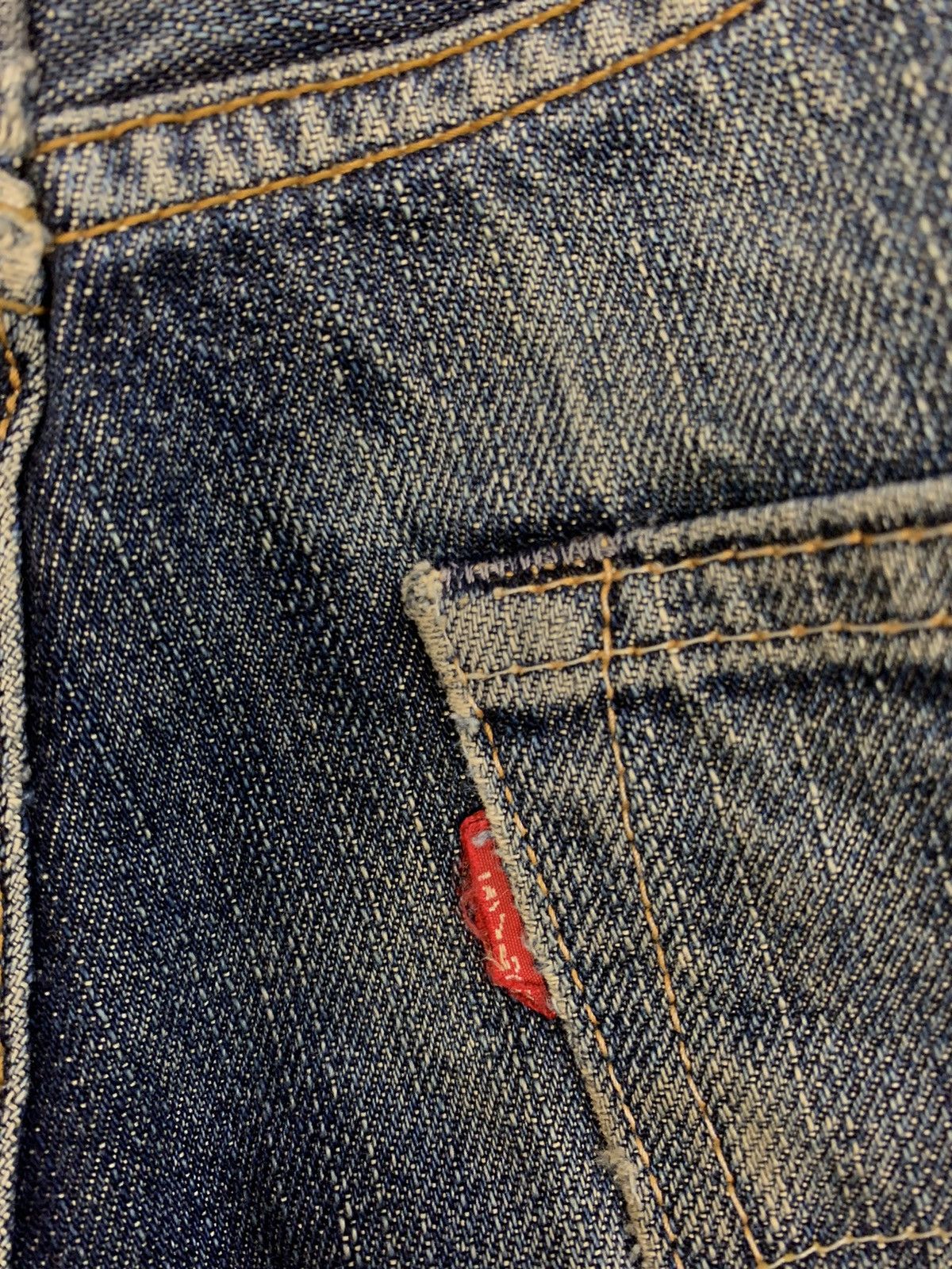 Other Levi’s Strauss Lot 503 Selvedge Indigo Distressed Denim Size US 30 / EU 46 - 16 Thumbnail
