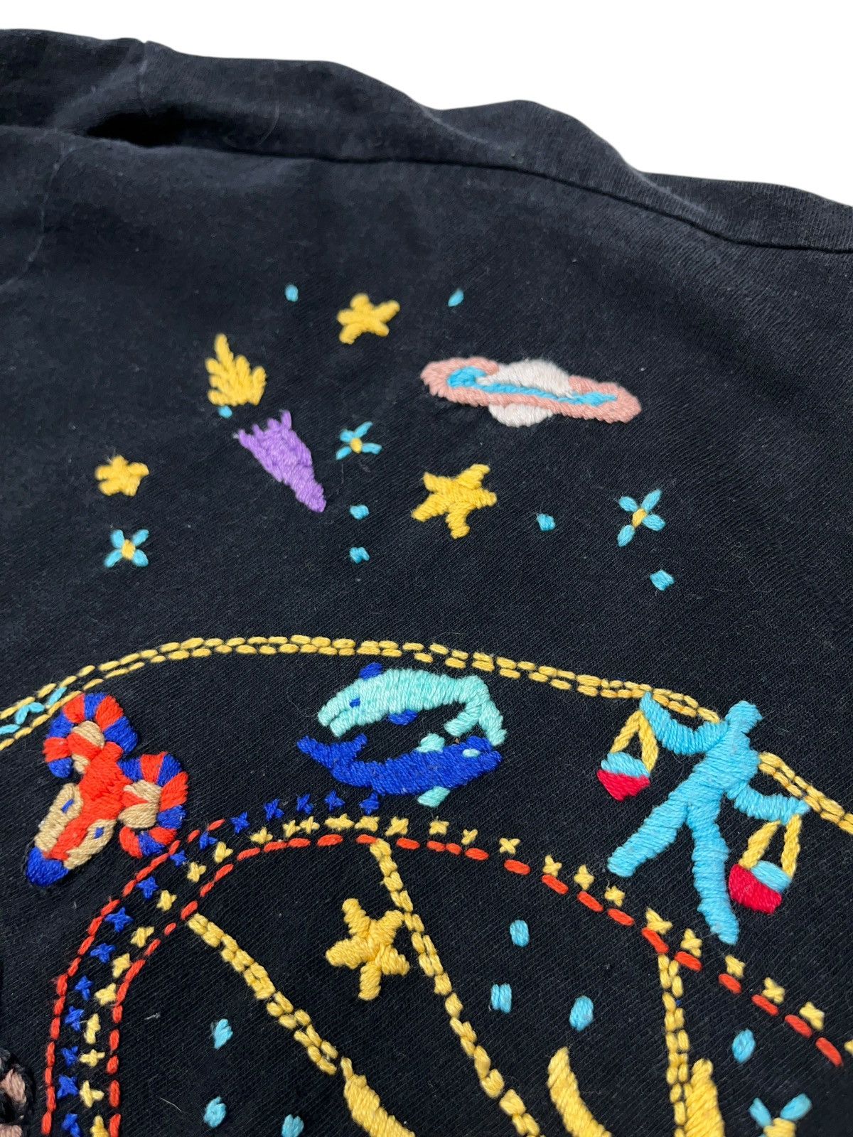 Vintage Vintage Zodiac Signs Horoscope Hand Embroidery Long Sleeve Size US L / EU 52-54 / 3 - 7 Thumbnail