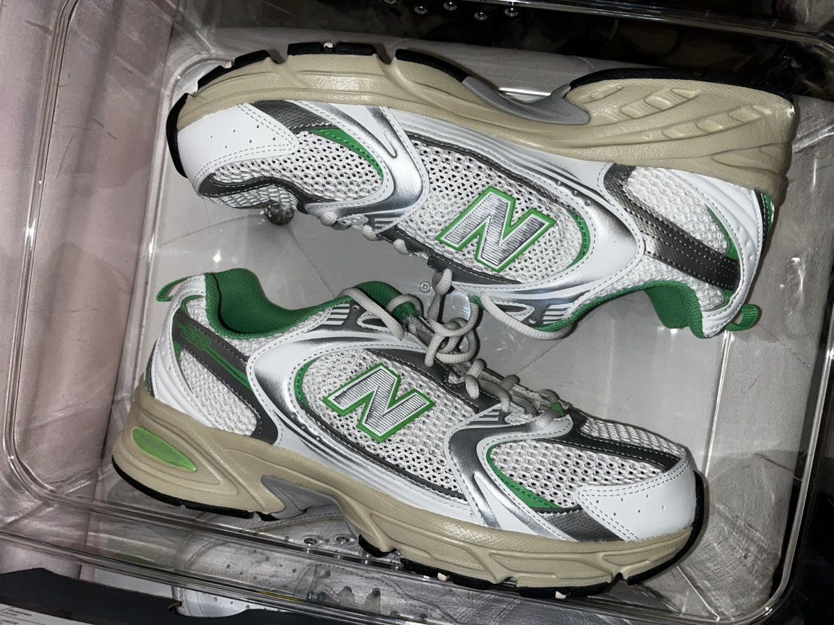 New Balance Size 9.5 New Balance 530 Pine Leaf White & Green Deadstock Size US 9.5 / EU 42-43 - 13 Thumbnail