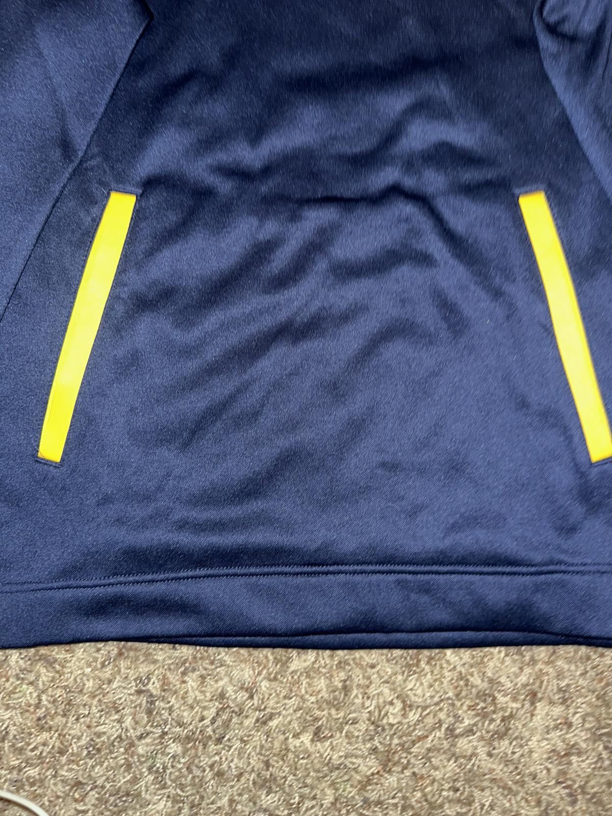 Designer Jordan Brand Michigan Wolverines Navy 2-Hit Performance Pullover Hoodie Size US S / EU 44-46 / 1 - 4 Thumbnail